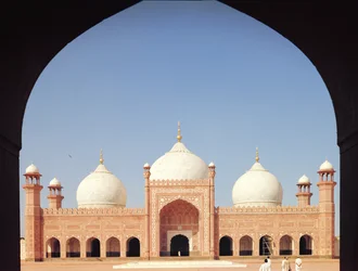 La Mosquée Badshahi, construite en 1673-74